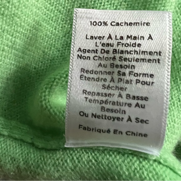 Talbots 100% Cashmere green long sleeve petite sweater size sp - Picture 6 of 8